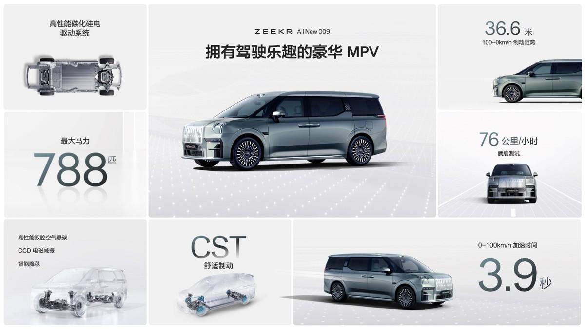售價43.9萬元起，全新極氪009讓豪華MPV進入009時代