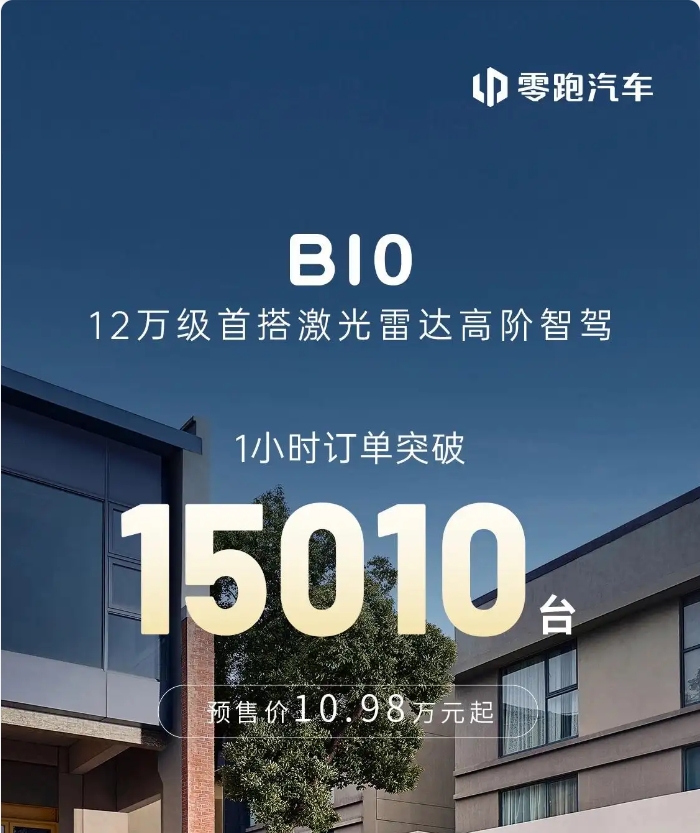 預(yù)售價10.98萬元起！零跑 B10開啟預(yù)售