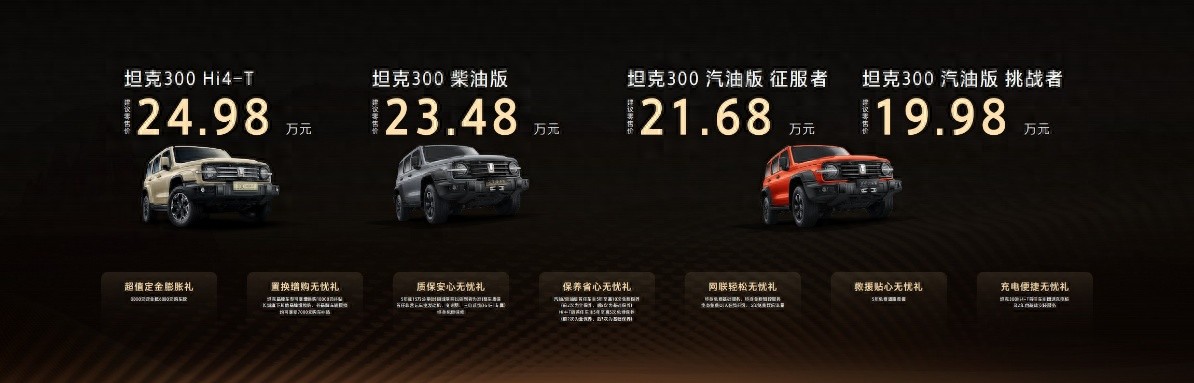 售價(jià)19.98萬元起！坦克全新300正式上市